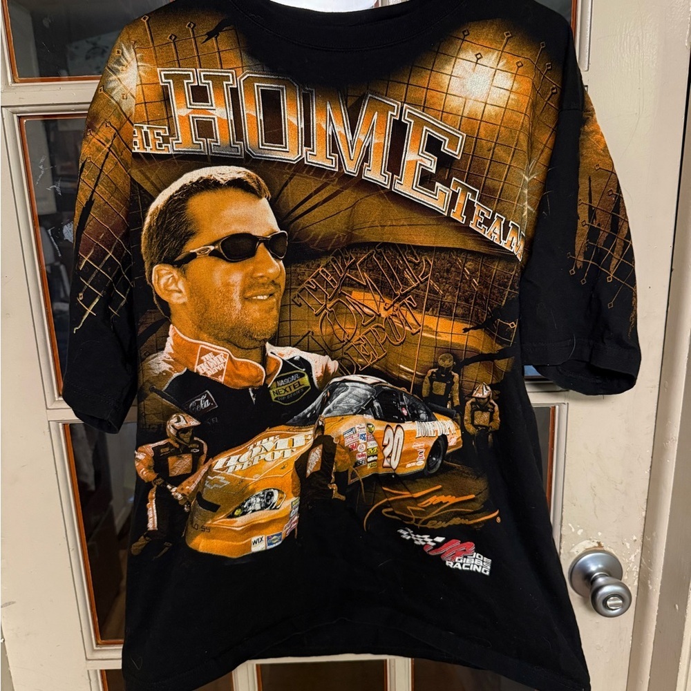Vintage Tony Stewart NASCAR Home Depot T Shirt